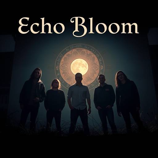 Album cover of indie rock band 'Echo Bloom' recorded at Sonic Sanctuary Studios